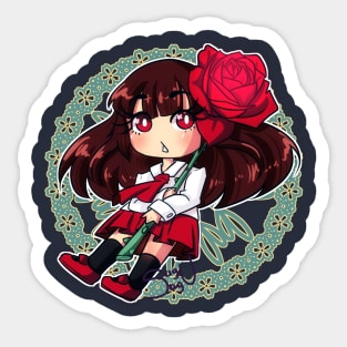 A RED ROSE Sticker